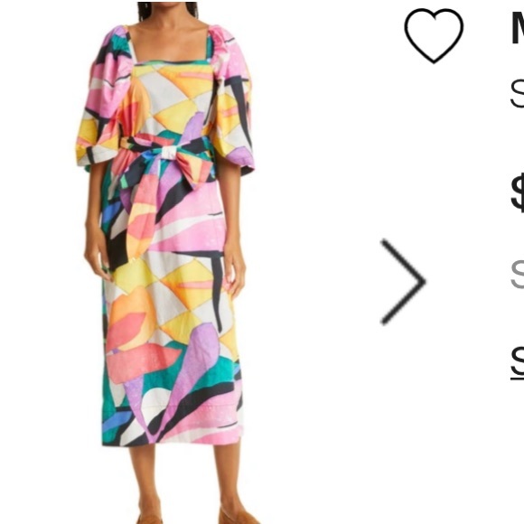 Mara Hoffman Dresses & Skirts - Mara Hoffman Sara Abstract Belted Midi Hemp Dress